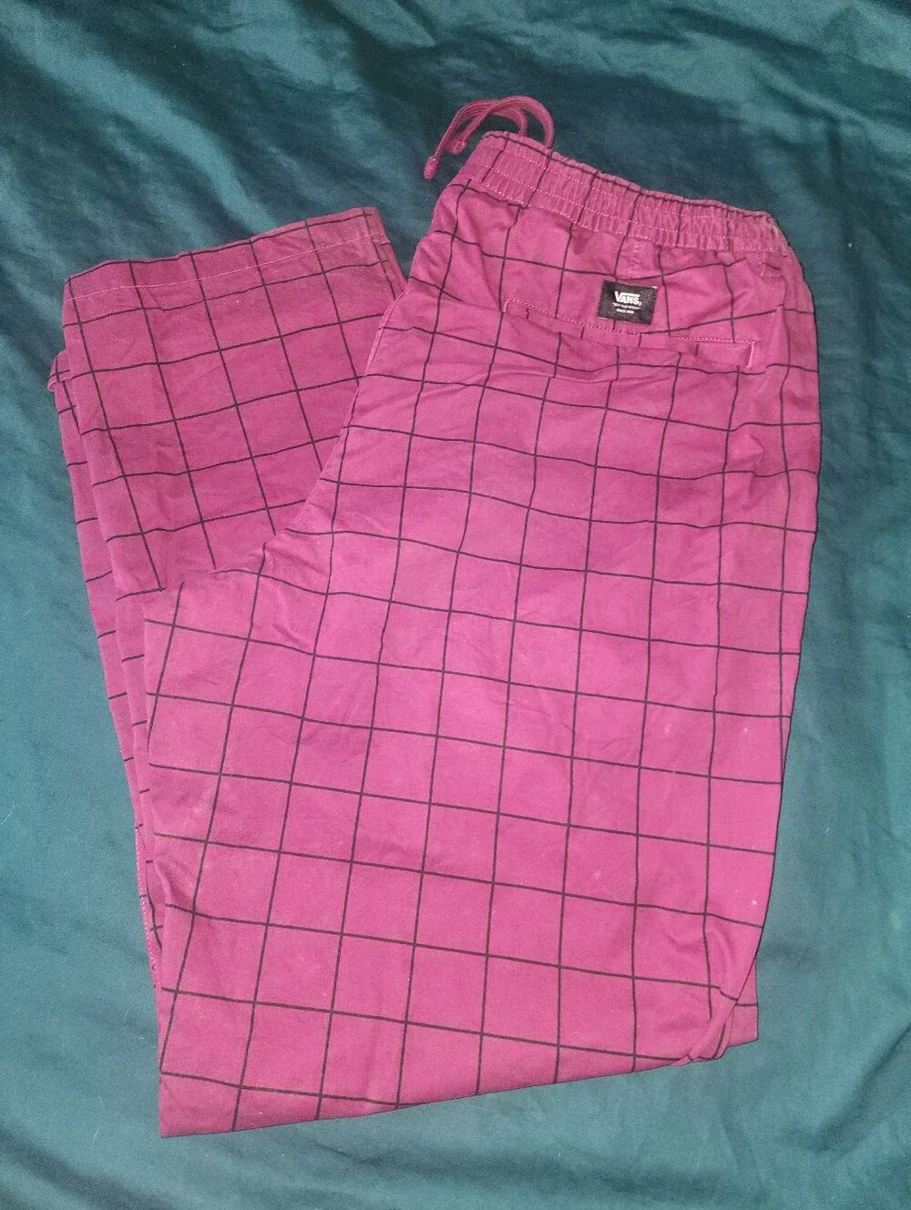 Vans Maroon Grid Pants